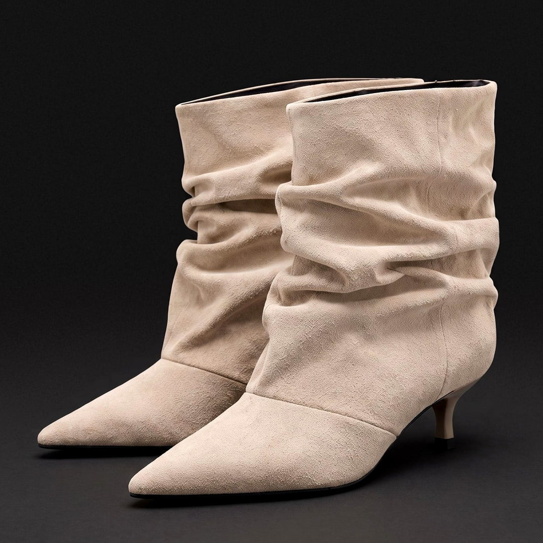 Lacey | Women's Slouch Kitten Heel Boots