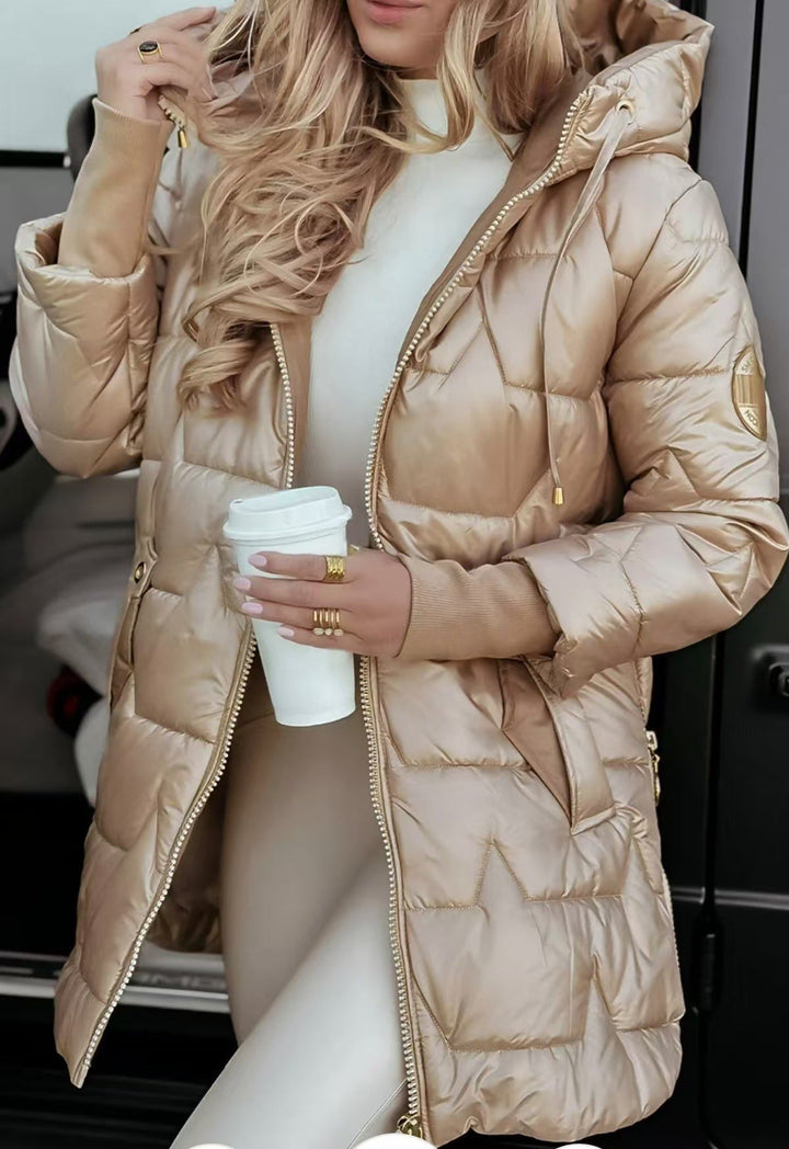 Octavia | Women's Quilted Hooded Longline Jacket