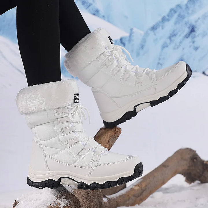 Maggie | Women's Quilted Lace-Up Winter Boots