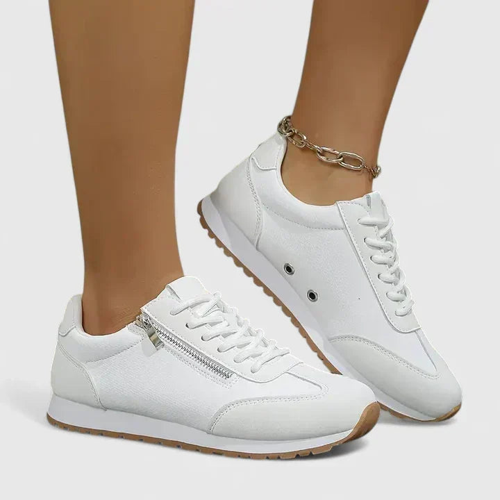 Joan | Women's Two-Tone Zip-Up Sneakers