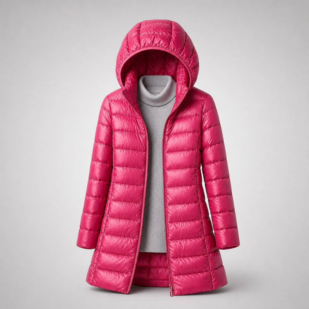 Lindsay | Women's Quilted Longline Hooded Puffer Jacket