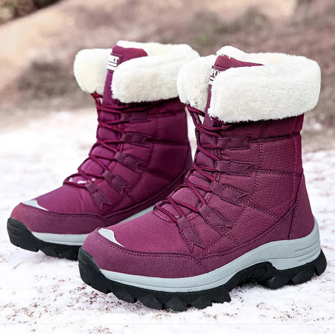 Maggie | Women's Quilted Lace-Up Winter Boots