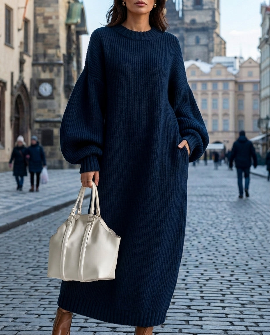 Sinead | Women's Oversized Maxi Sweater Dress