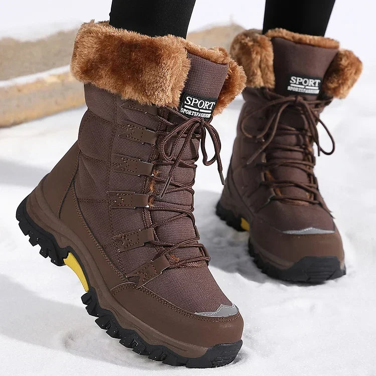 Maggie | Women's Quilted Lace-Up Winter Boots