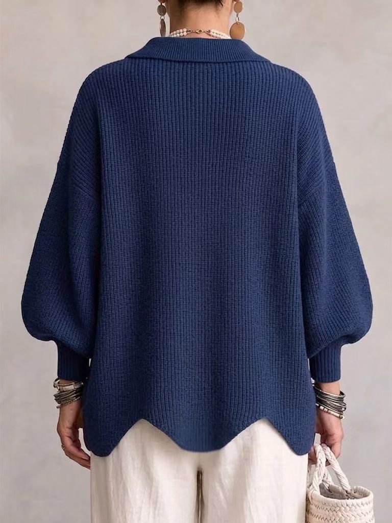 Vanessa | Women's Collared Button Knit Cardigan