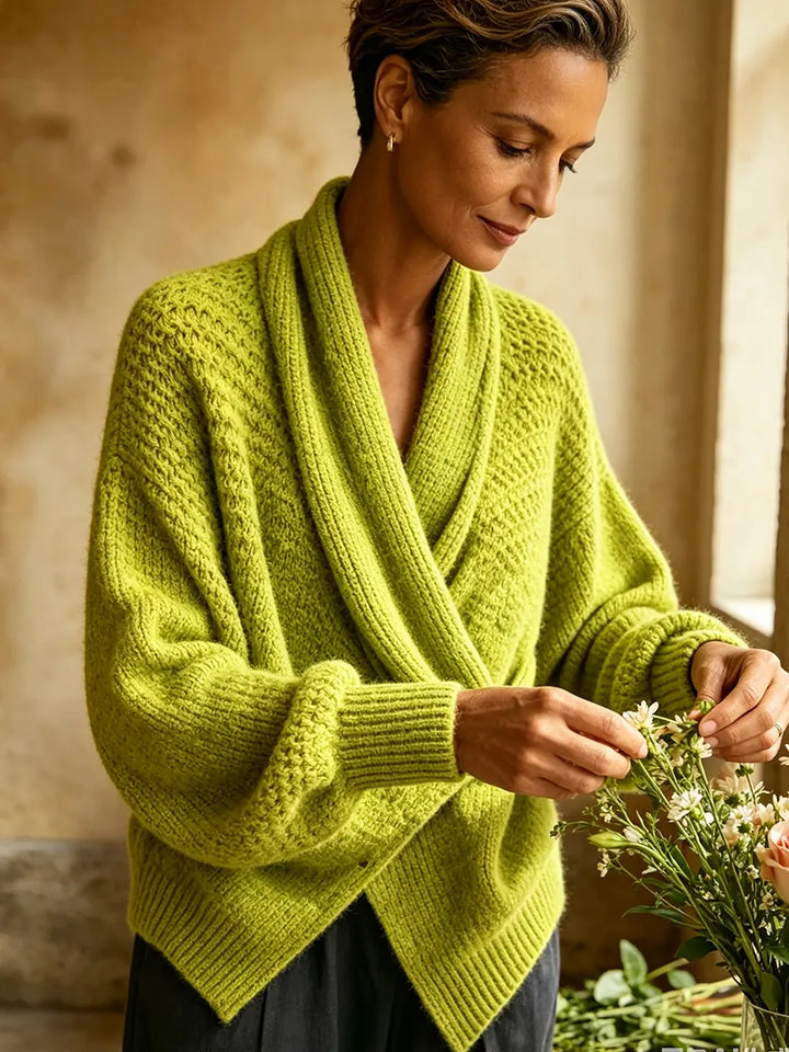 Freya | Women's Shawl Collar Wrap Sweater