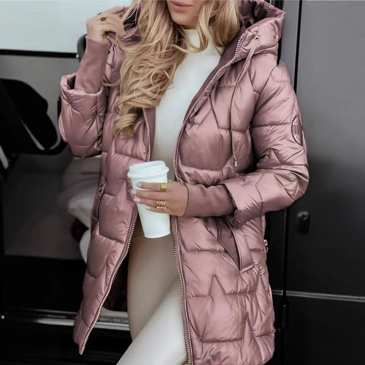 Octavia | Women's Quilted Hooded Longline Jacket