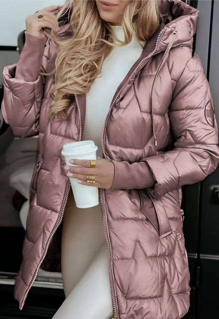 Octavia | Women's Quilted Hooded Longline Jacket
