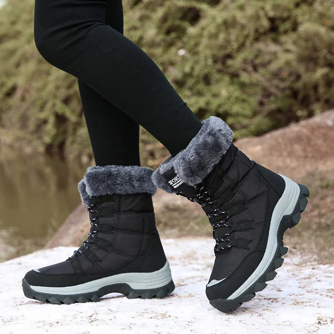 Maggie | Women's Quilted Lace-Up Winter Boots