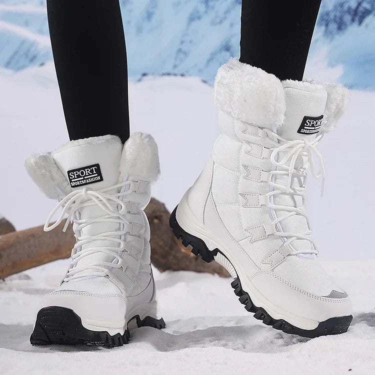 Maggie | Women's Quilted Lace-Up Winter Boots