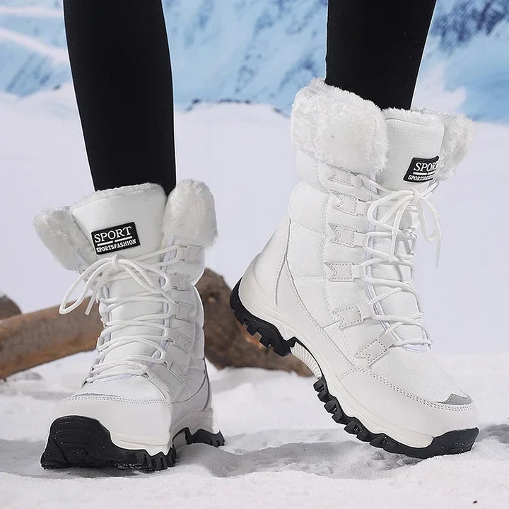 Maggie | Women's Quilted Lace-Up Winter Boots
