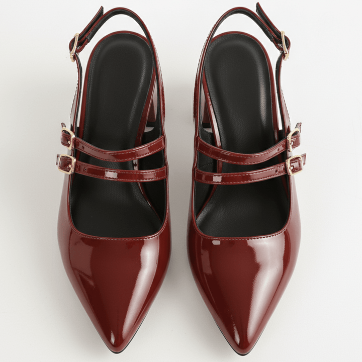 Clarissa | Women's Double Strap Slingback Heels