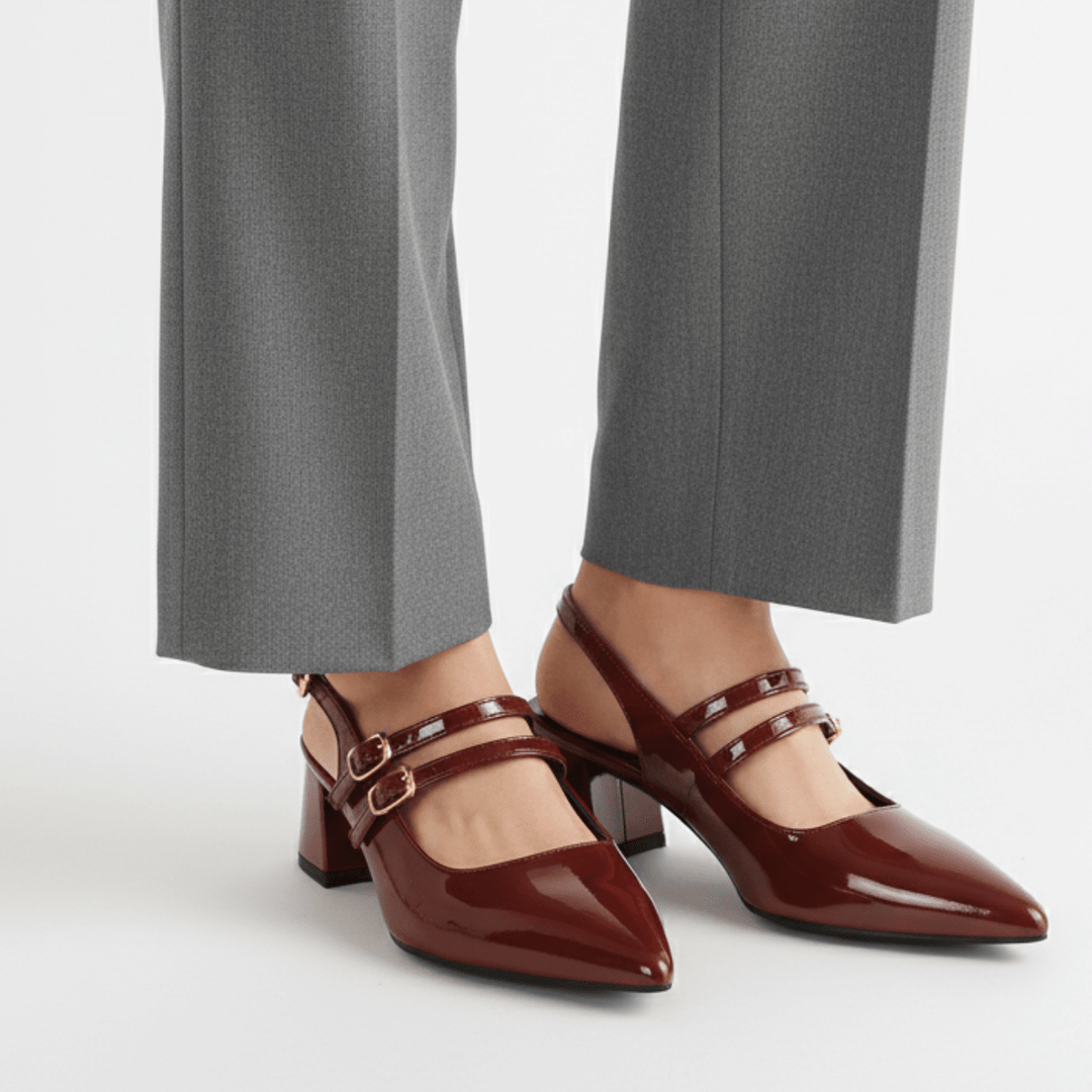 Clarissa | Women's Double Strap Slingback Heels