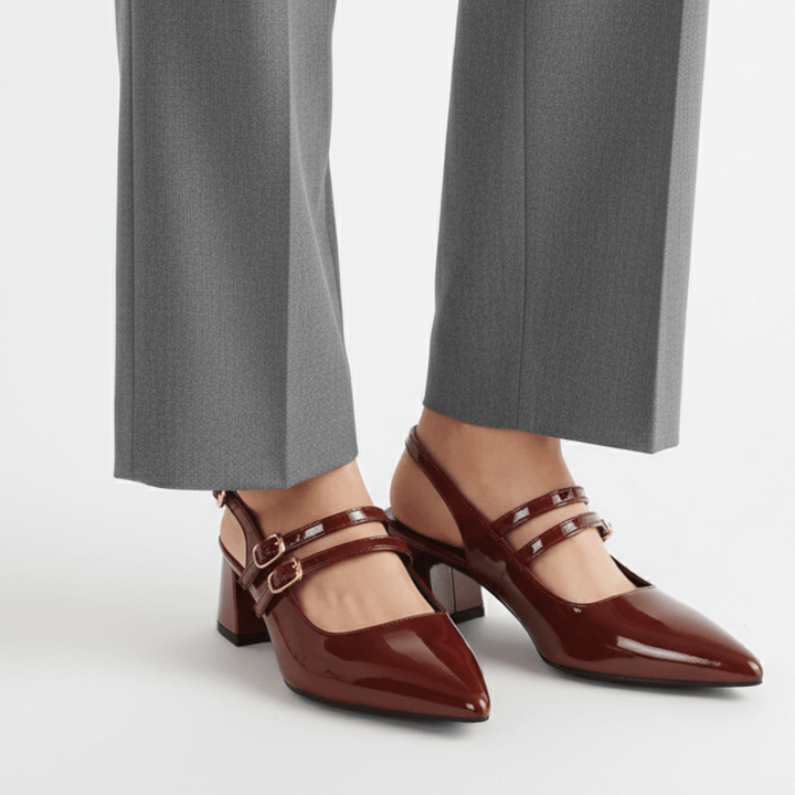 Clarissa | Women's Double Strap Slingback Heels