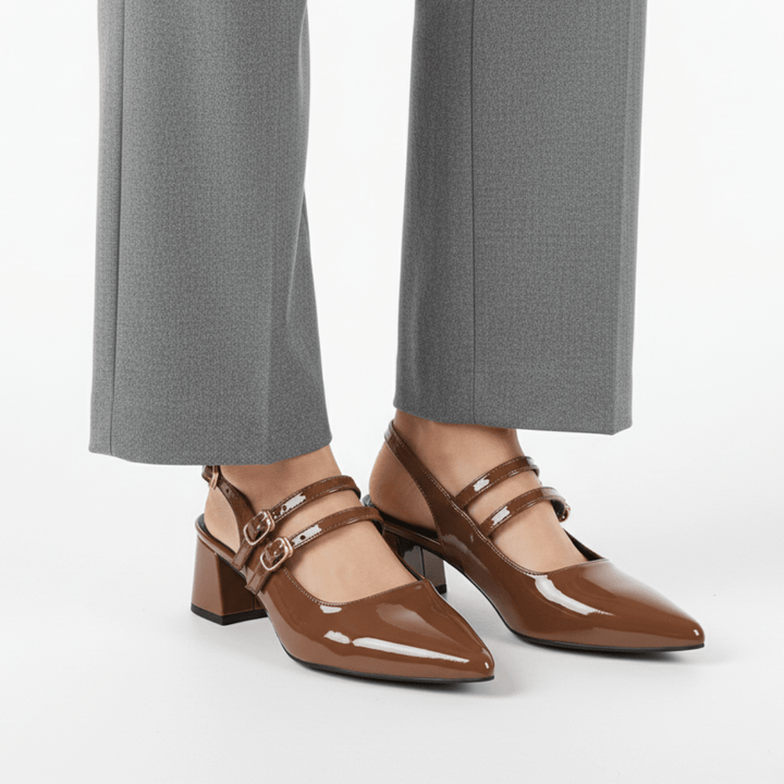 Clarissa | Women's Double Strap Slingback Heels