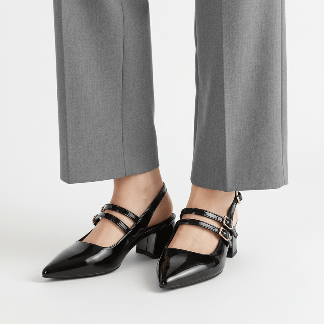 Clarissa | Women's Double Strap Slingback Heels