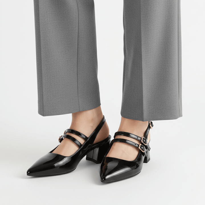 Clarissa | Women's Double Strap Slingback Heels