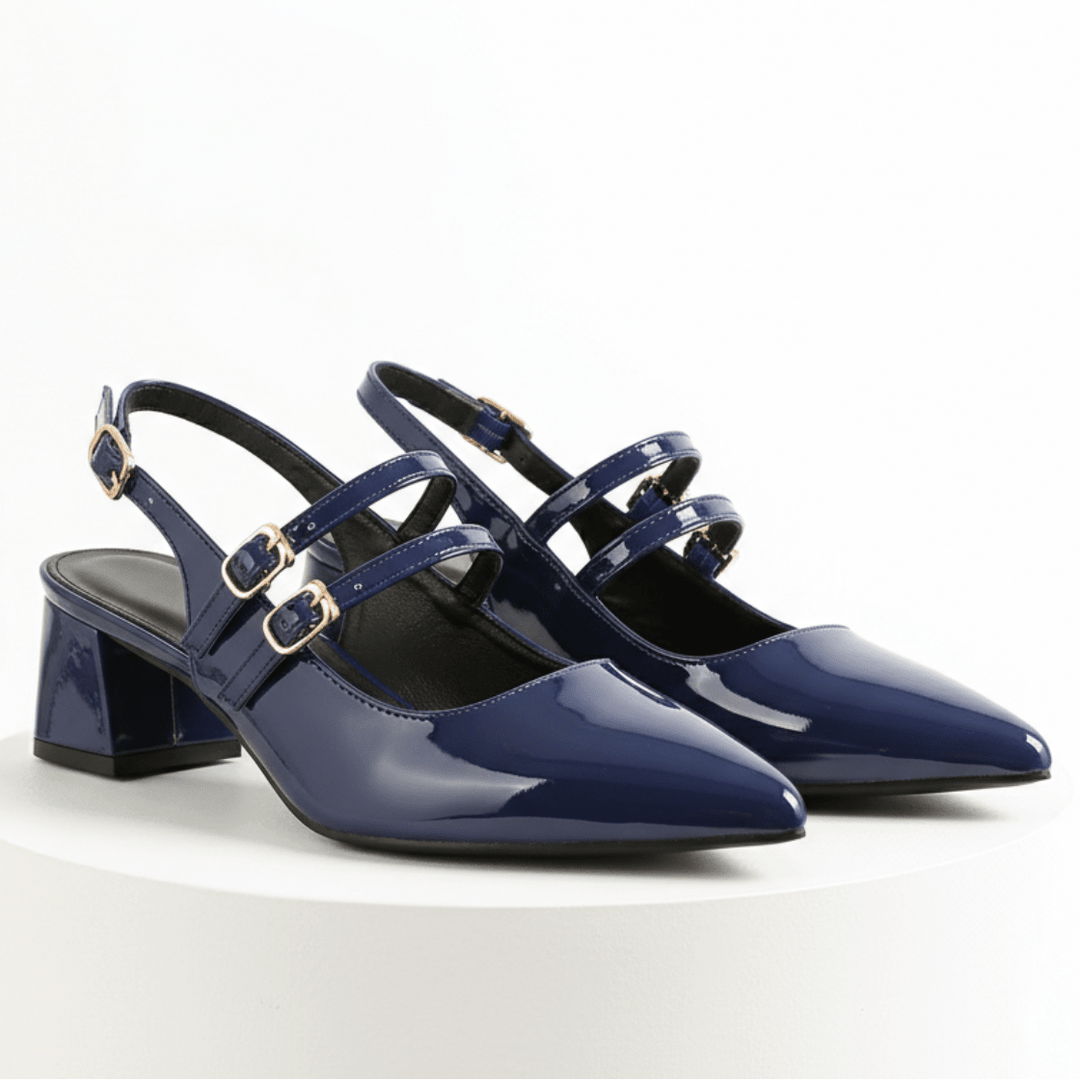 Clarissa | Women's Double Strap Slingback Heels