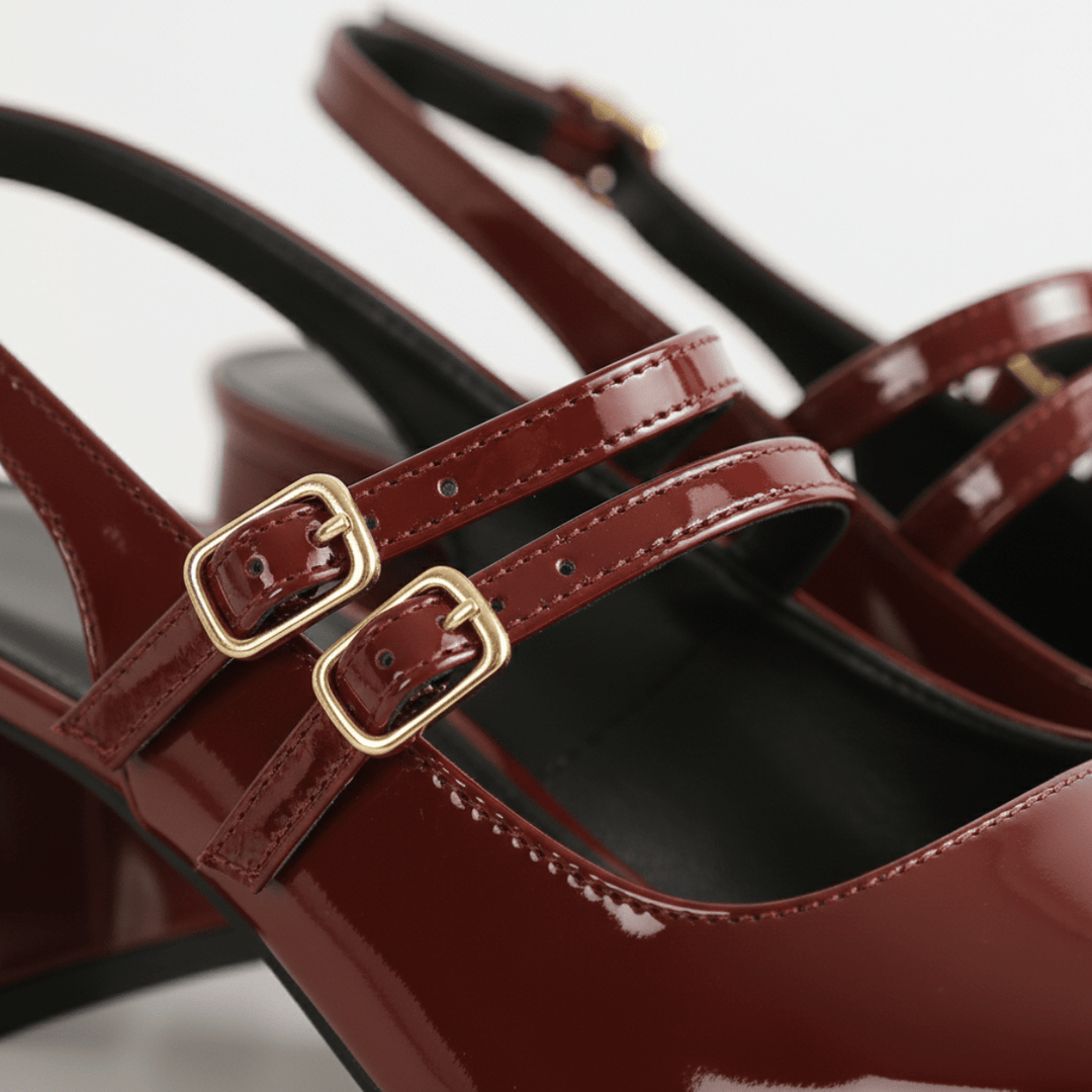 Clarissa | Women's Double Strap Slingback Heels