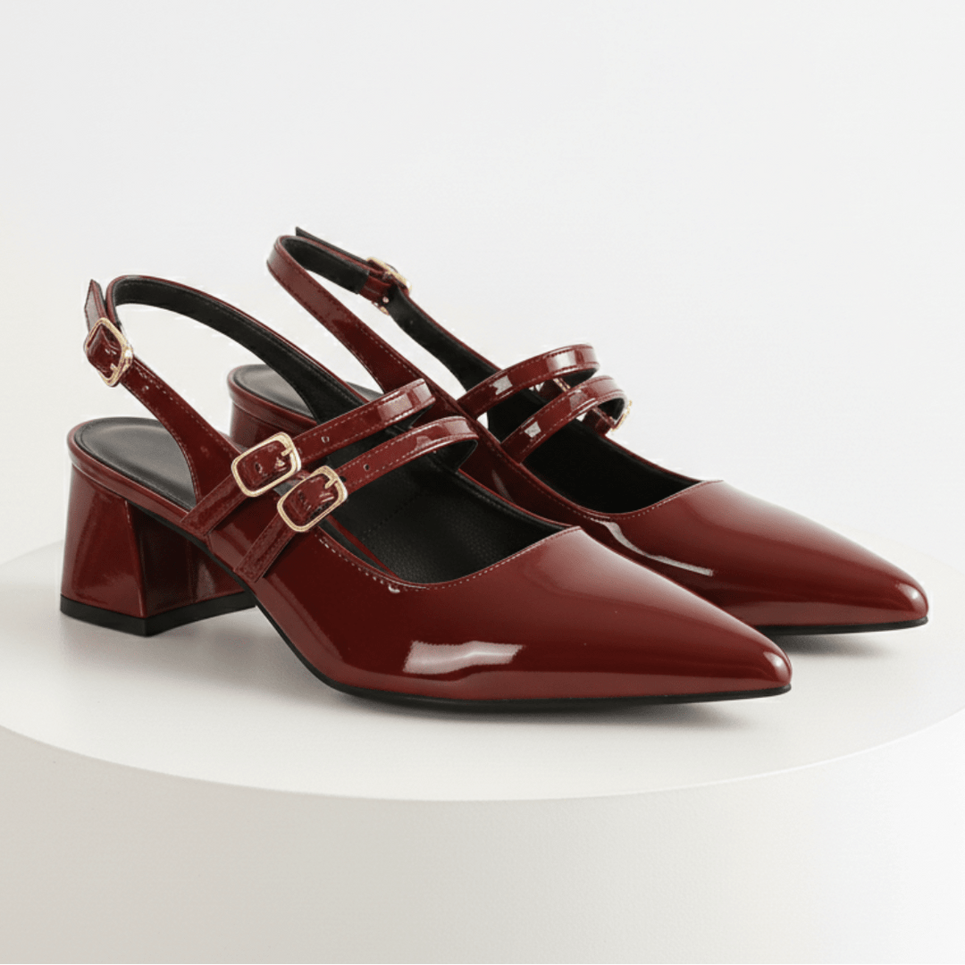 Clarissa | Women's Double Strap Slingback Heels