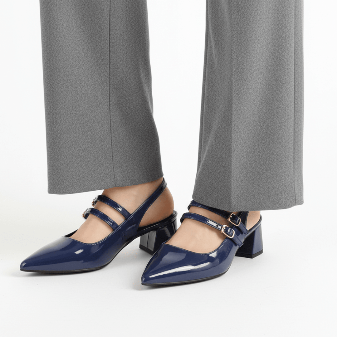 Clarissa | Women's Double Strap Slingback Heels