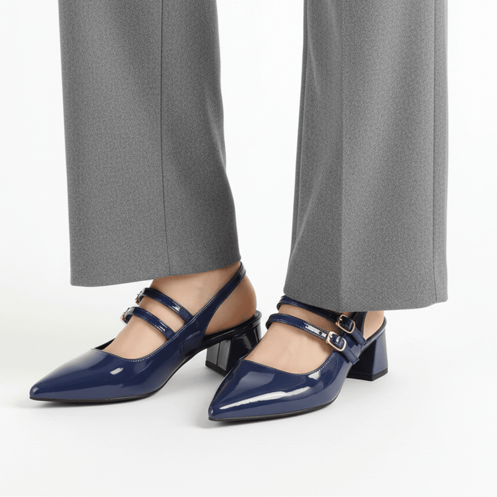 Clarissa | Women's Double Strap Slingback Heels