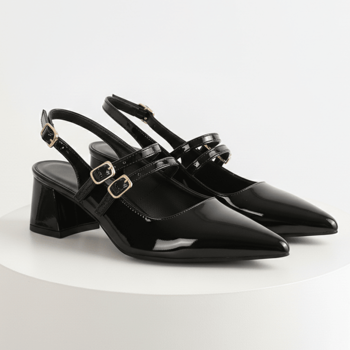 Clarissa | Women's Double Strap Slingback Heels