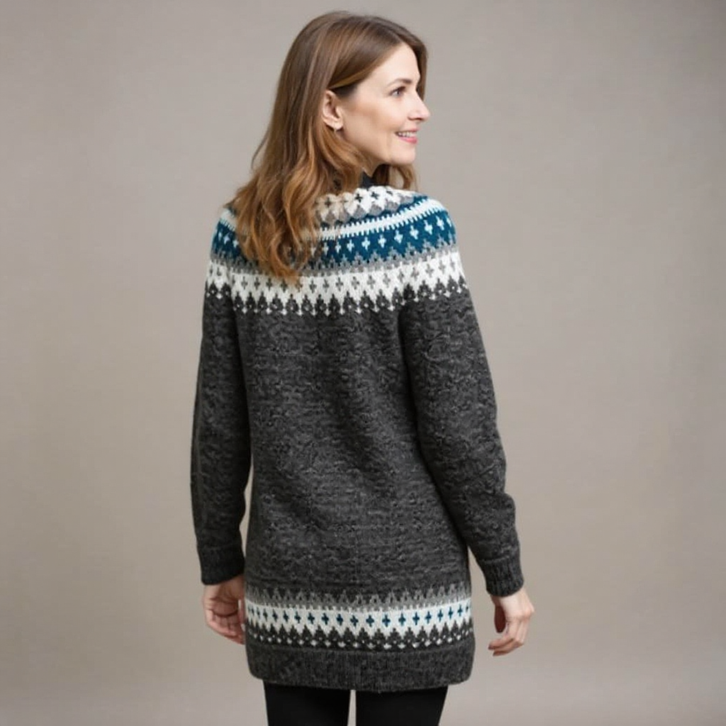 April | Women's Fair Isle Crew Neck Sweater