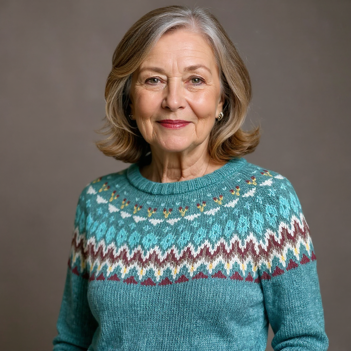 Dawn | Women's Fair Isle Round Neck Sweater