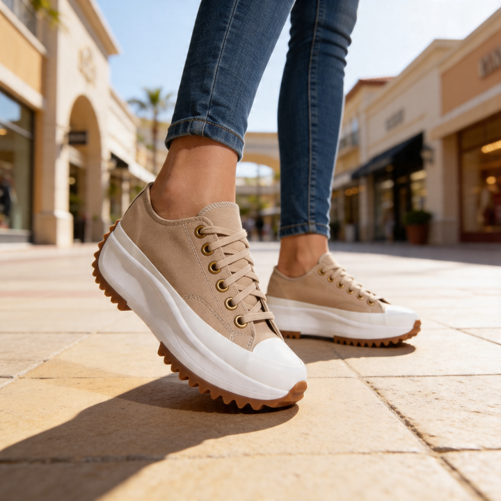Robyn | Women's Tiger Print Platform Sneakers