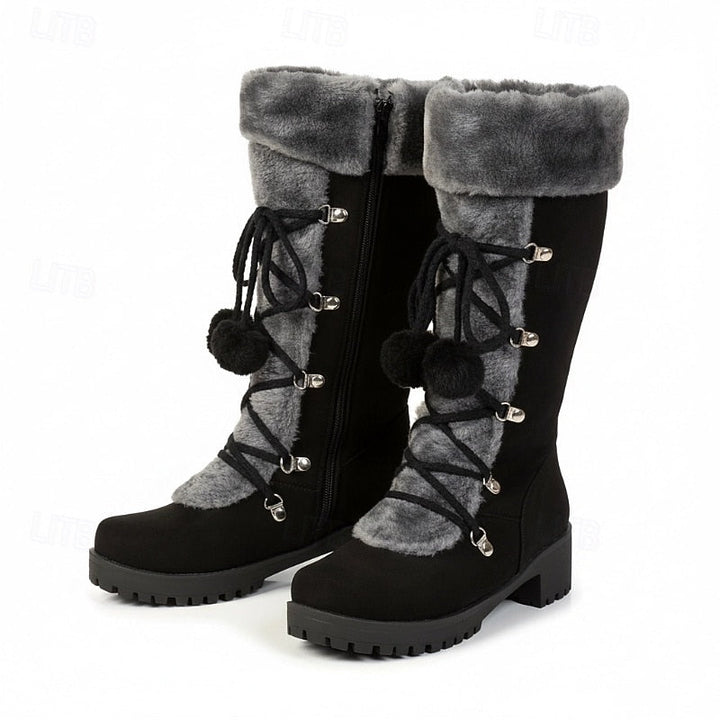 Pandora | Women's Lace-Up Mid-Calf Winter Boots