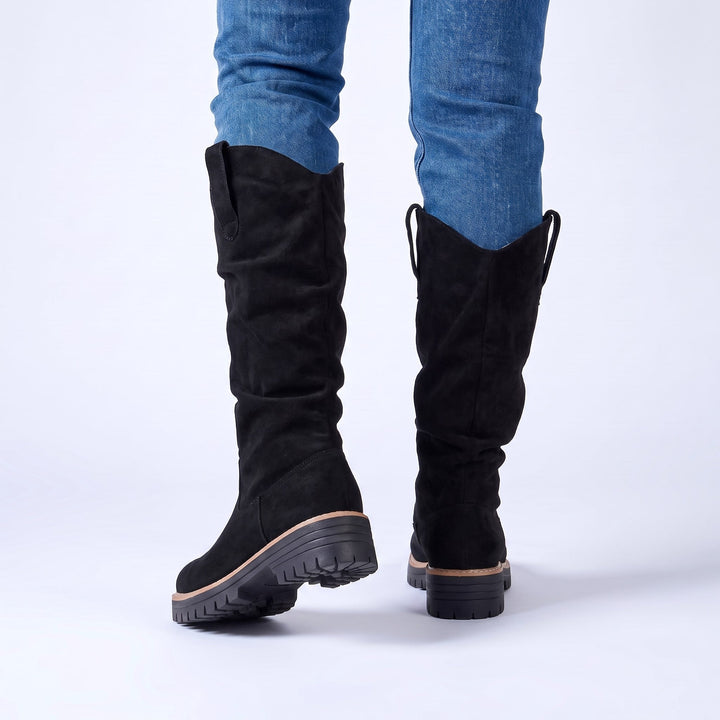 Marigold | Women's Knee-High Slouch Lug Boots