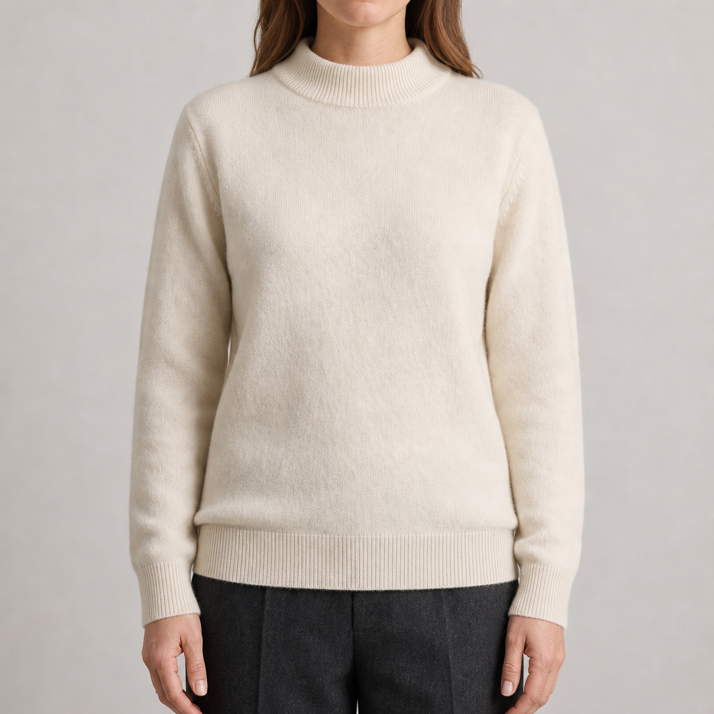 Selena | Women's Ribbed Mock Neck Sweater