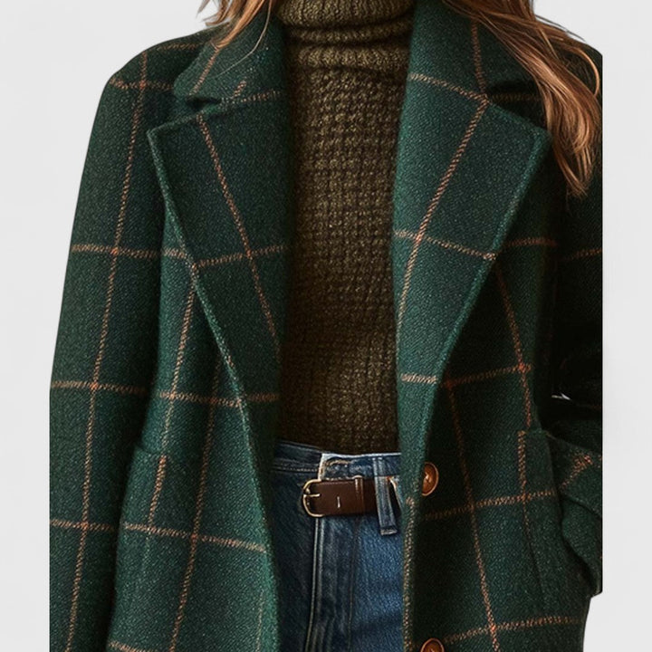 Eloise | Women's Checked Longline Coat