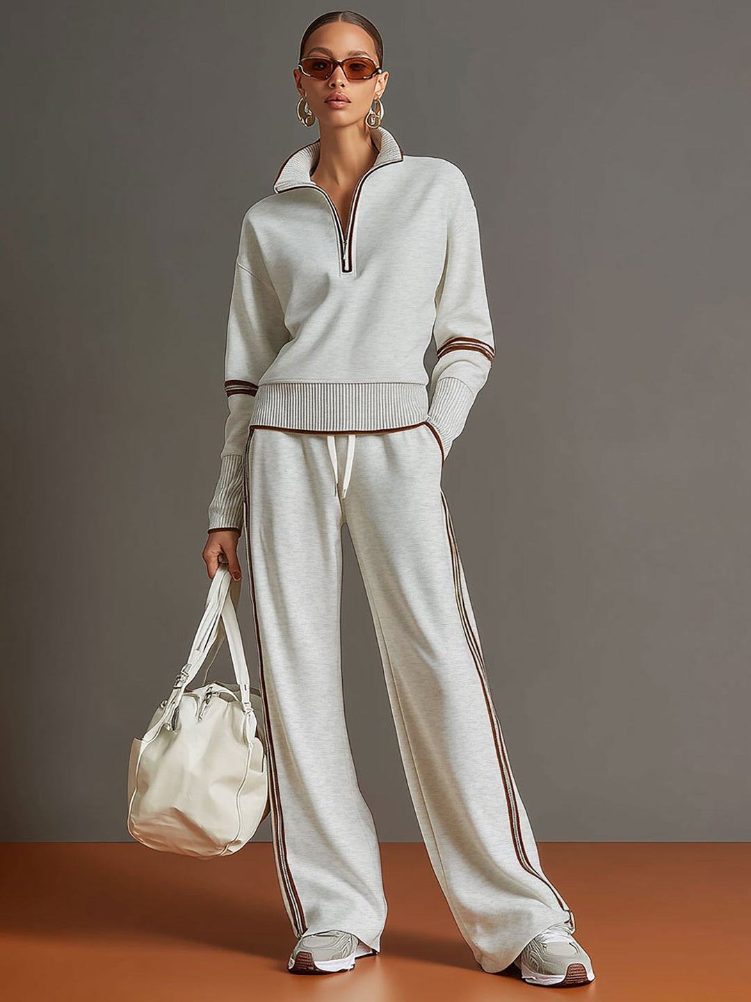 Aurora | Women's Half-Zip Sweatshirt Pants Set