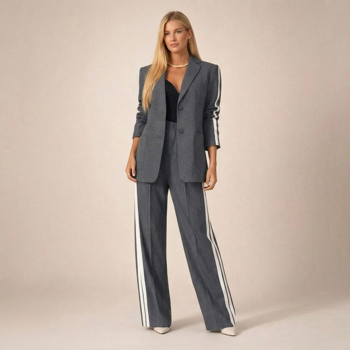 Toni | Women's Blazer Wide Leg Pants Set