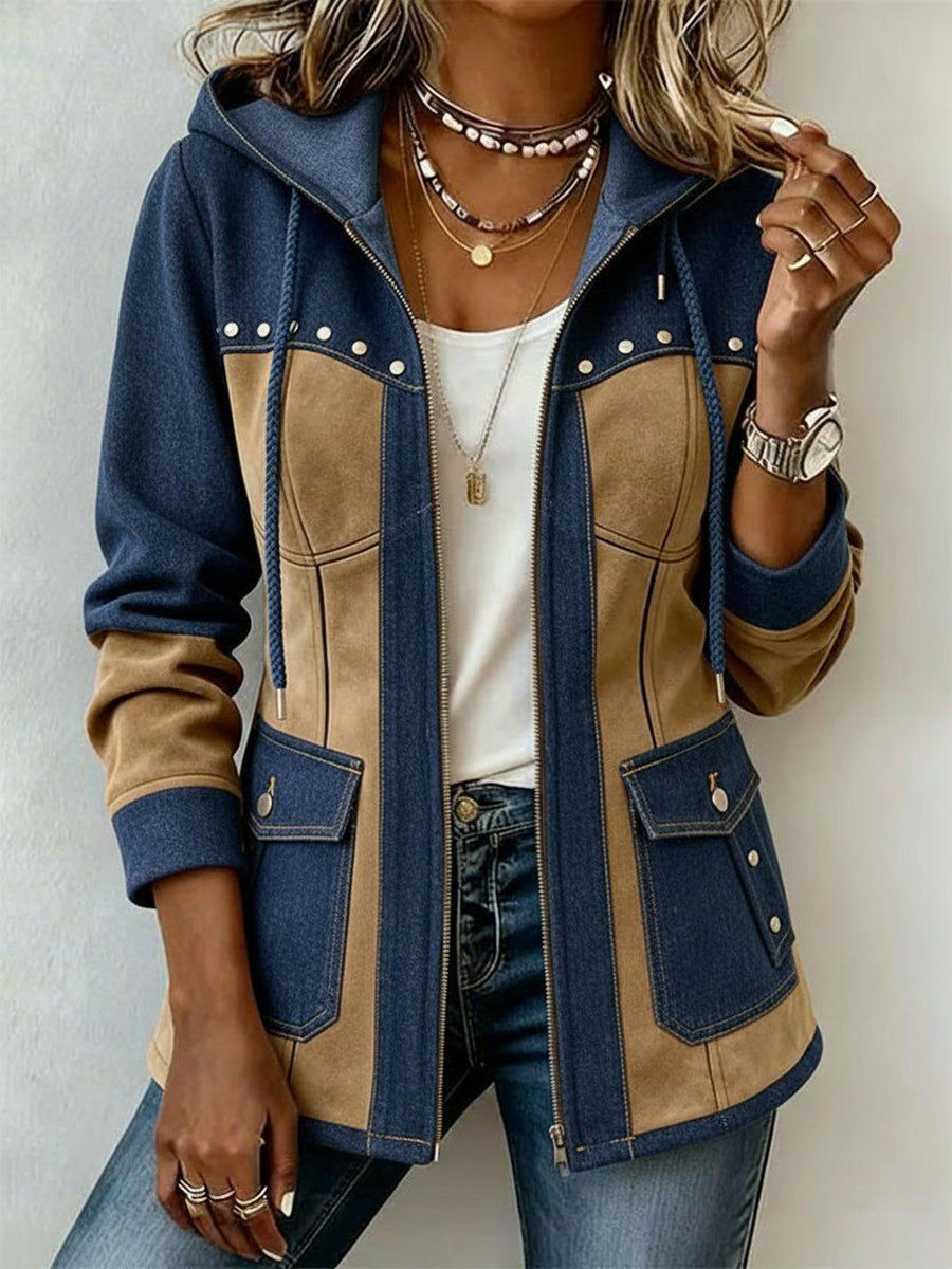 Matilda | Women's Two-Tone Hooded Jacket