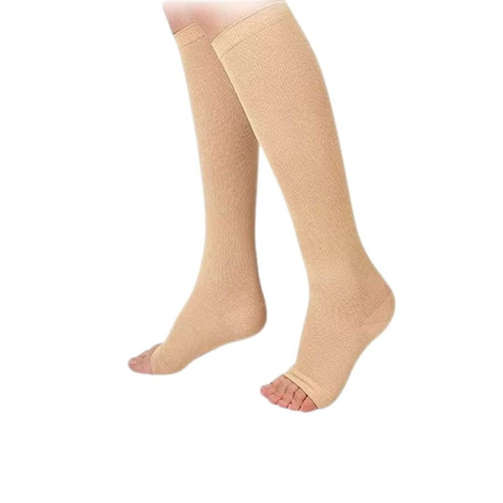 Penny | Women's Open Toe Compression Knee Socks