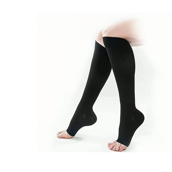 Penny | Women's Open Toe Compression Knee Socks