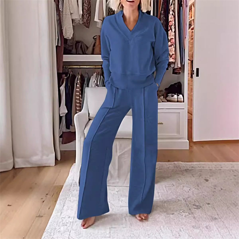 Carole | Women's Knitted Top and Pants Set