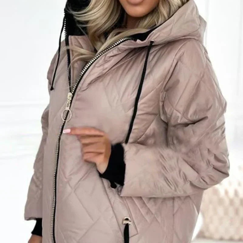 Adele | Women's Quilted Hooded Puffer Jacket