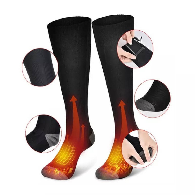 Lucille | Unisex Heated Knee-High Socks